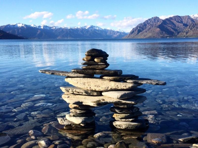 Lakefront Fantail Cottage Lake Hawea, Wanaka المظهر الخارجي الصورة